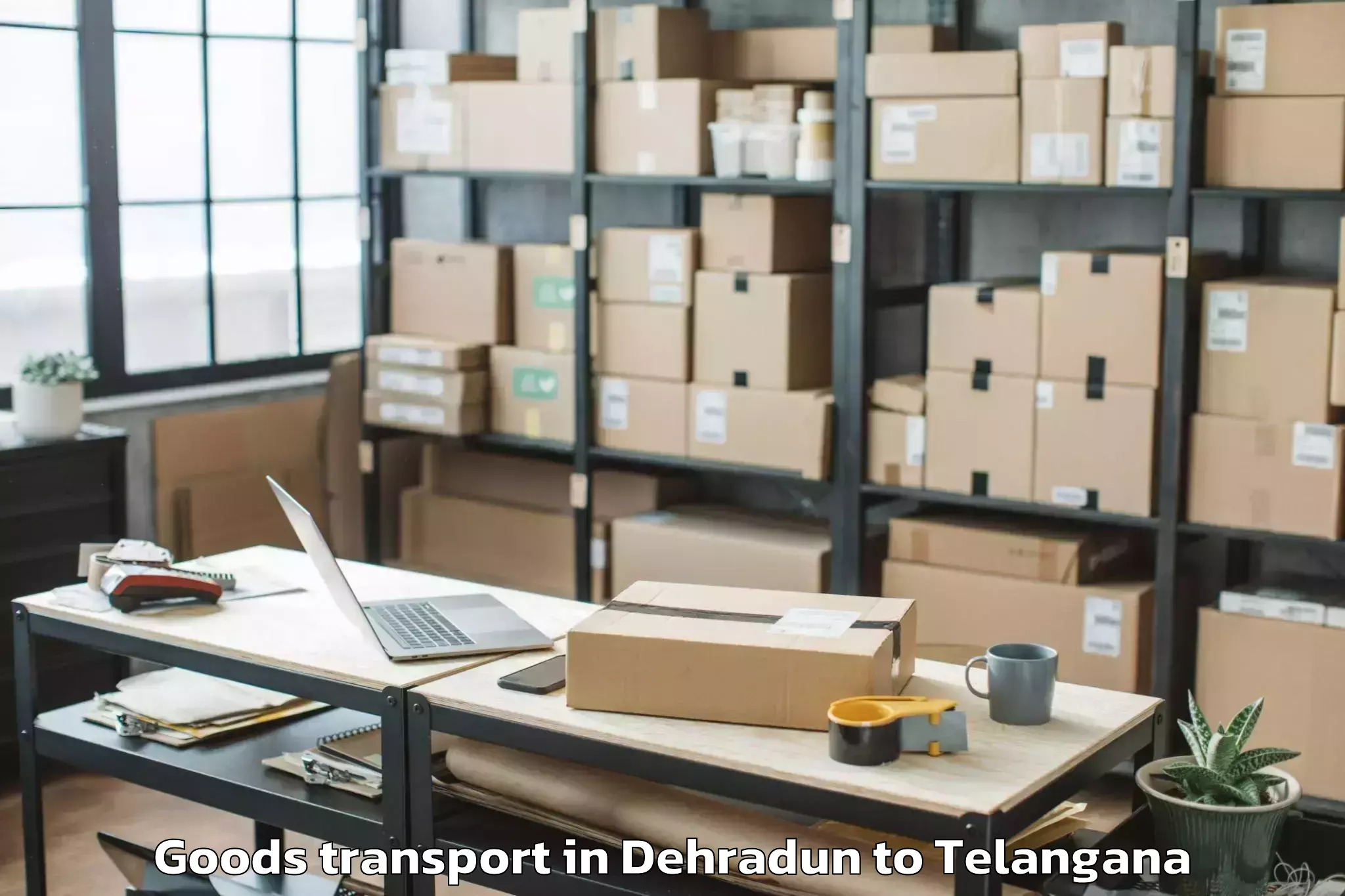 Reliable Dehradun to Kagaznagar Goods Transport